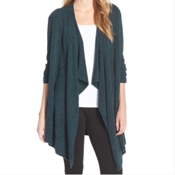 Barefoot Dreams Calypso Wrap Cozy Chic Light Bamboo Emerald Size S/M - Picture 2 of 6